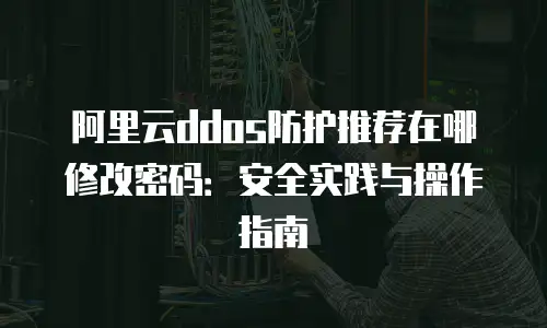 阿里云ddos防护推荐在哪修改密码：安全实践与操作指南
