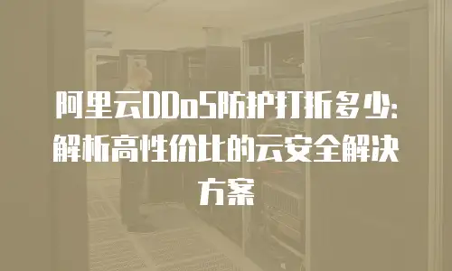 阿里云DDoS防护打折多少：解析高性价比的云安全解决方案