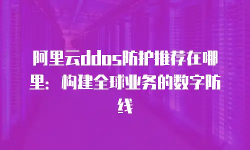 阿里云ddos防护推荐在哪里：构建全球业务的数字防线