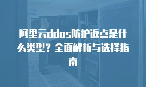 阿里云ddos防护返点是什么类型？全面解析与选择指南