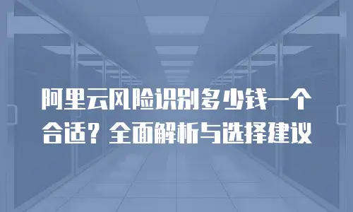 阿里云风险识别多少钱一个合适？全面解析与选择建议