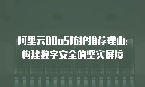 阿里云DDoS防护推荐理由：构建数字安全的坚实屏障