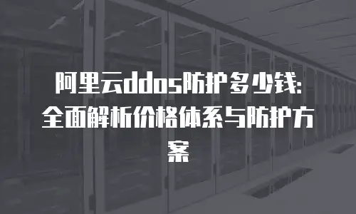 阿里云ddos防护多少钱：全面解析价格体系与防护方案
