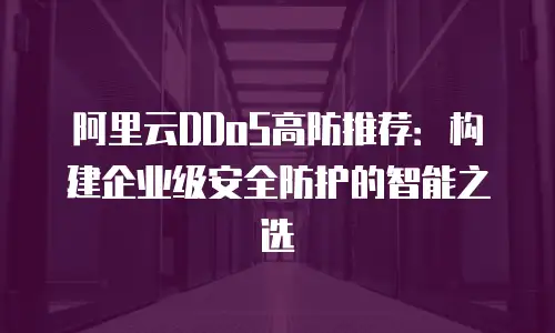 阿里云DDoS高防推荐：构建企业级安全防护的智能之选