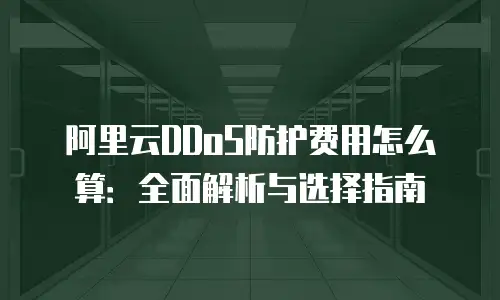 阿里云DDoS防护费用怎么算：全面解析与选择指南