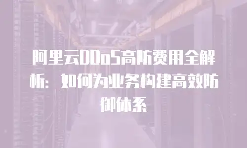 阿里云DDoS高防费用全解析：如何为业务构建高效防御体系