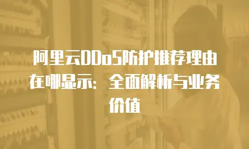 阿里云DDoS防护推荐理由在哪显示：全面解析与业务价值