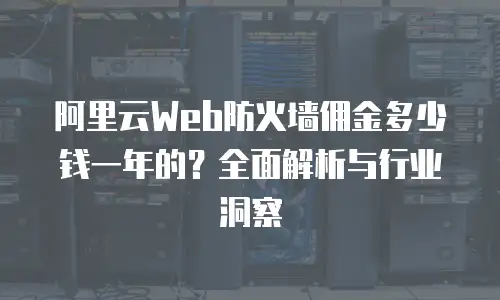 阿里云Web防火墙佣金多少钱一年的？全面解析与行业洞察
