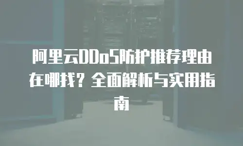 阿里云DDoS防护推荐理由在哪找？全面解析与实用指南