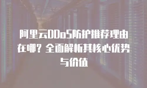 阿里云DDoS防护推荐理由在哪？全面解析其核心优势与价值