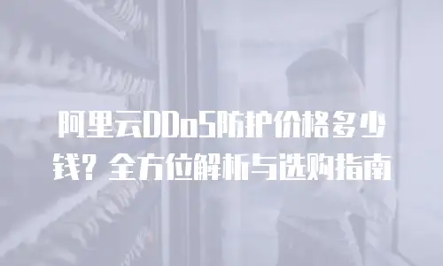 阿里云DDoS防护价格多少钱？全方位解析与选购指南