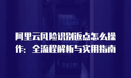阿里云风险识别返点怎么操作：全流程解析与实用指南