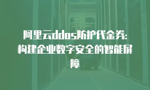 阿里云ddos防护代金券：构建企业数字安全的智能屏障