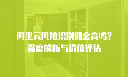 阿里云风险识别佣金高吗？深度解析与价值评估