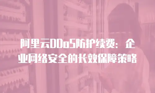 阿里云DDoS防护续费：企业网络安全的长效保障策略