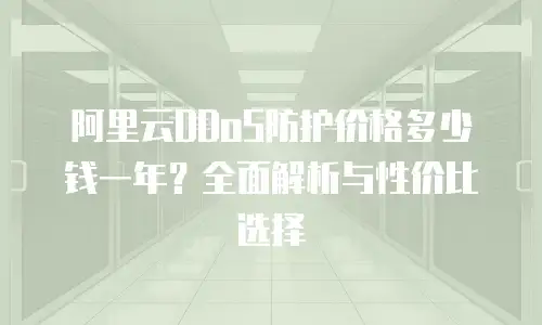 阿里云DDoS防护价格多少钱一年？全面解析与性价比选择