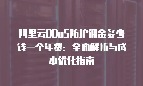 阿里云DDoS防护佣金多少钱一个年费：全面解析与成本优化指南