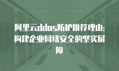 阿里云ddos防护推荐理由：构建企业网络安全的坚实屏障