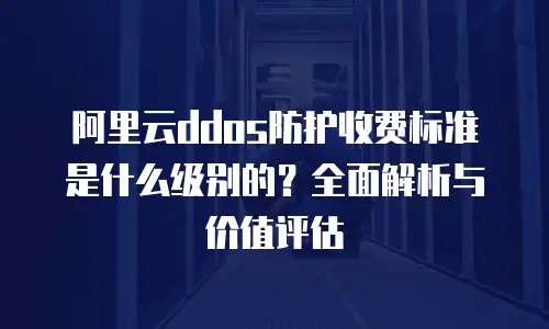 阿里云ddos防护收费标准是什么级别的？全面解析与价值评估