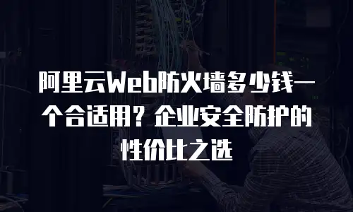 阿里云Web防火墙多少钱一个合适用？企业安全防护的性价比之选