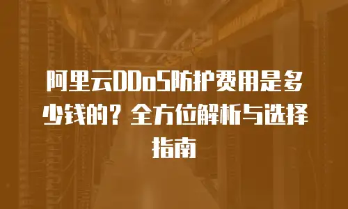 阿里云DDoS防护费用是多少钱的？全方位解析与选择指南