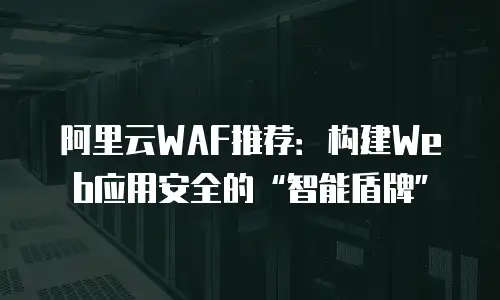 阿里云WAF推荐：构建Web应用安全的“智能盾牌”