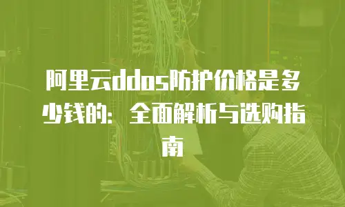 阿里云ddos防护价格是多少钱的：全面解析与选购指南