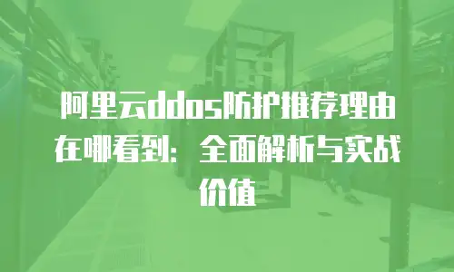 阿里云ddos防护推荐理由在哪看到：全面解析与实战价值