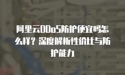 阿里云DDoS防护便宜吗怎么样？深度解析性价比与防护能力