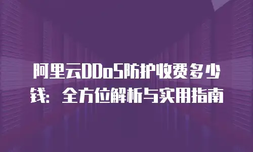 阿里云DDoS防护收费多少钱：全方位解析与实用指南