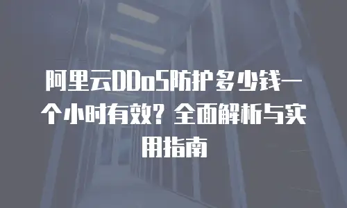 阿里云DDoS防护多少钱一个小时有效？全面解析与实用指南