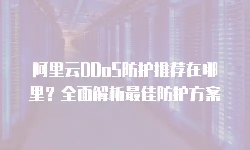阿里云DDoS防护推荐在哪里？全面解析最佳防护方案