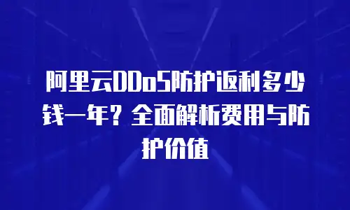 阿里云DDoS防护返利多少钱一年？全面解析费用与防护价值
