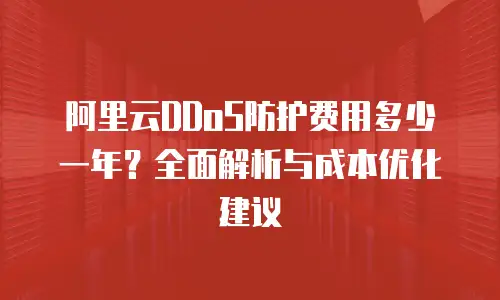 阿里云DDoS防护费用多少一年？全面解析与成本优化建议
