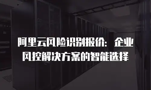阿里云风险识别报价：企业风控解决方案的智能选择