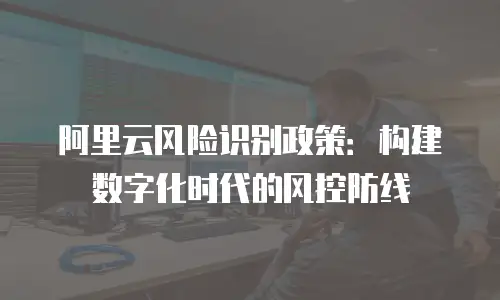 阿里云风险识别政策：构建数字化时代的风控防线