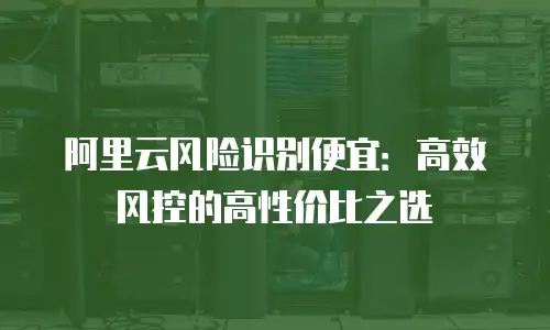 阿里云风险识别便宜：高效风控的高性价比之选
