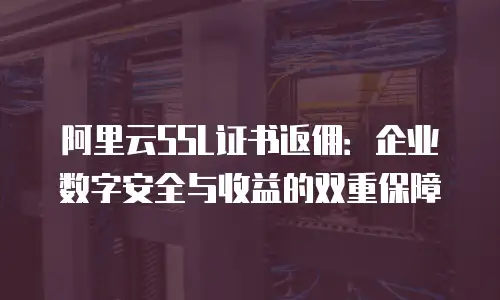 阿里云SSL证书返佣：企业数字安全与收益的双重保障