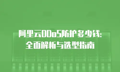 阿里云DDoS防护多少钱：全面解析与选型指南