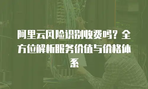 阿里云风险识别收费吗？全方位解析服务价值与价格体系