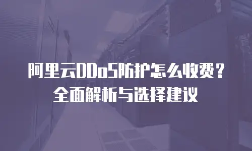 阿里云DDoS防护怎么收费？全面解析与选择建议