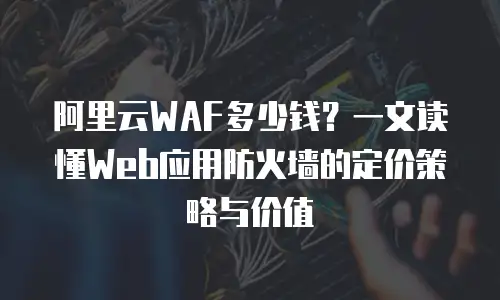 阿里云WAF多少钱？一文读懂Web应用防火墙的定价策略与价值