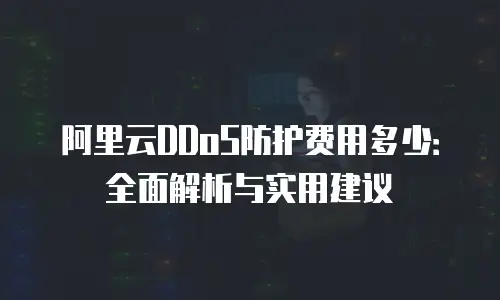 阿里云DDoS防护费用多少：全面解析与实用建议