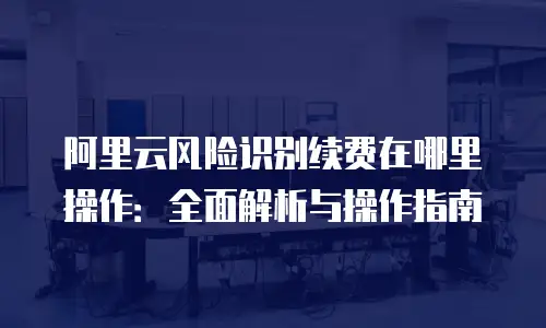 阿里云风险识别续费在哪里操作：全面解析与操作指南