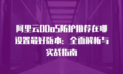 阿里云DDoS防护推荐在哪设置最好版本：全面解析与实战指南