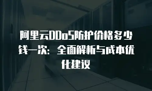 阿里云DDoS防护价格多少钱一次：全面解析与成本优化建议