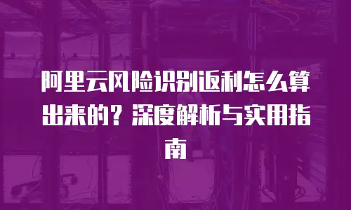 阿里云风险识别返利怎么算出来的？深度解析与实用指南