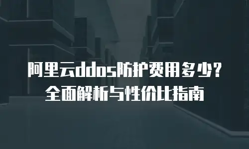 阿里云ddos防护费用多少？全面解析与性价比指南