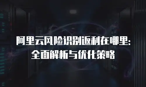 阿里云风险识别返利在哪里：全面解析与优化策略