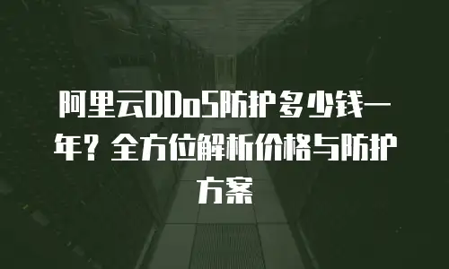 阿里云DDoS防护多少钱一年？全方位解析价格与防护方案